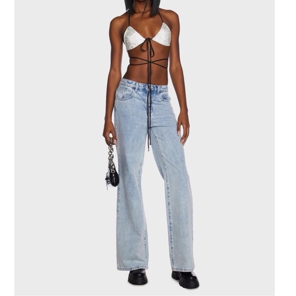 Drip Disorder Rhinestone Bra - Picture 5 of 6